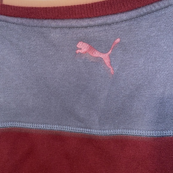 Maroon and Gray Puma Sweater - Picture 3 of 3